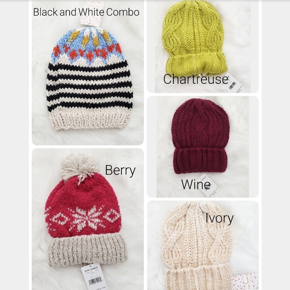 SALE! NWT FREE PEOPLE KNIT BEANIE ONE SIZE - Picture 2 of 4